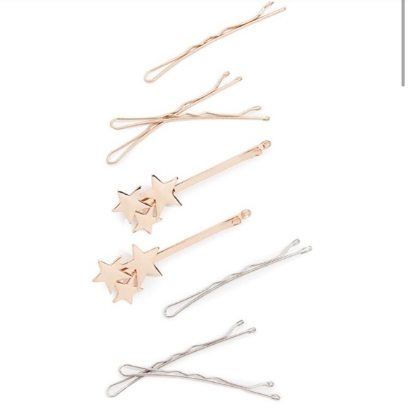 NWT Kitsch Metallic Star 8 piece Bobby Pin set